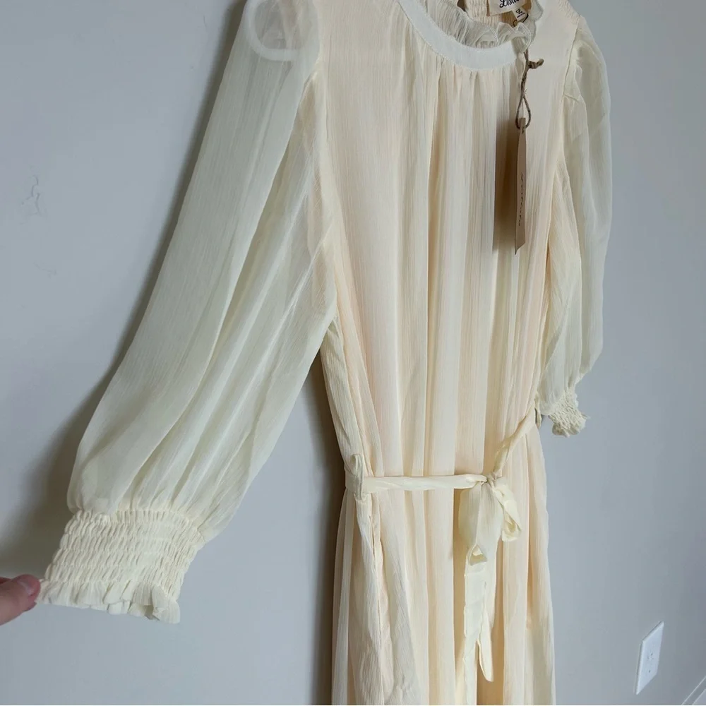 Women’s Listicle Dress, Cream, Large